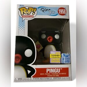 Ping Black and White Figure with Red Beak